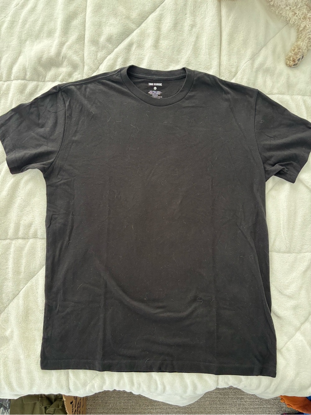 Men's Black Crewneck Short Sleeve Tee